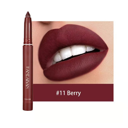 SilkPout™ – 2-in-1 lippenstift en contourpotlood, langhoudend en veegvast, 6–8 uur draagcomfort [50% Korting]