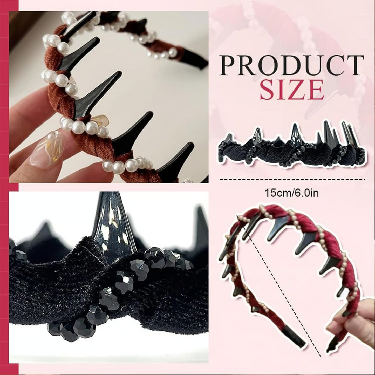 WaveBand™ Retro Haarband – Stijlvol Volume met Anti-Slip Grip