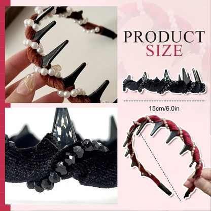 WaveBand™ Retro Haarband – Stijlvol Volume met Anti-Slip Grip