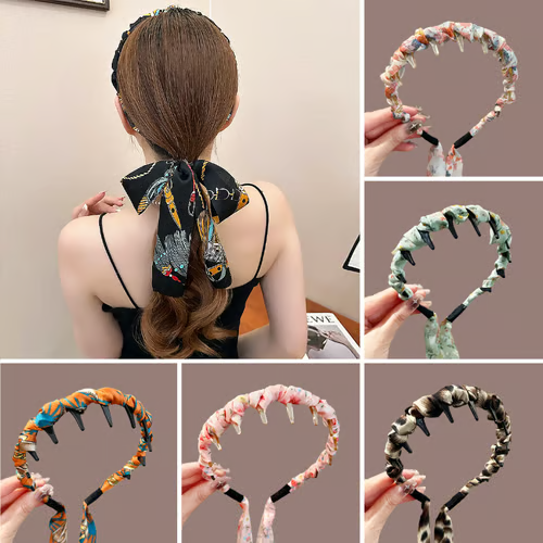 WaveBand™ Retro Haarband – Stijlvol Volume met Anti-Slip Grip