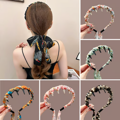 WaveBand™ Retro Haarband – Stijlvol Volume met Anti-Slip Grip