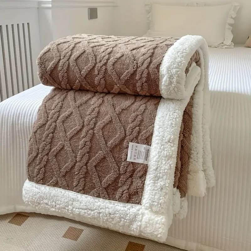 Pluizige Sherpa-fleece deken – zacht, warm en veelzijdig