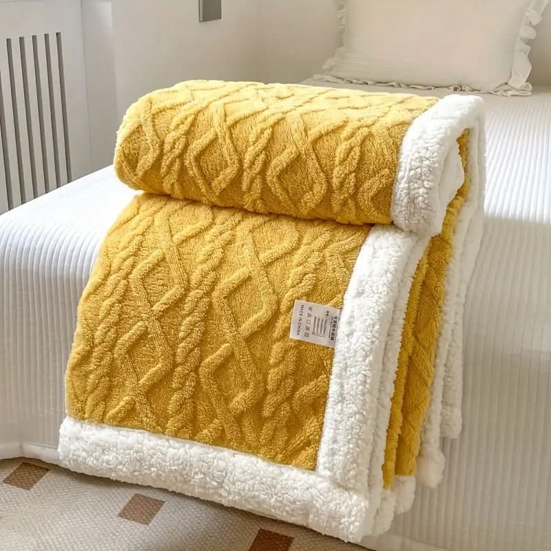 Pluizige Sherpa-fleece deken – zacht, warm en veelzijdig