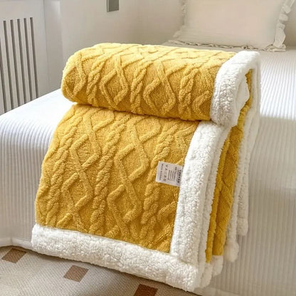 Pluizige Sherpa-fleece deken – zacht, warm en veelzijdig