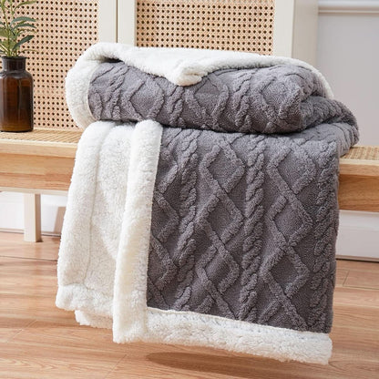 Pluizige Sherpa-fleece deken – zacht, warm en veelzijdig
