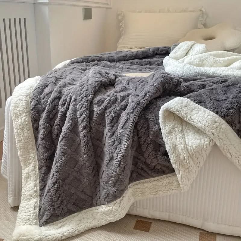 Pluizige Sherpa-fleece deken – zacht, warm en veelzijdig