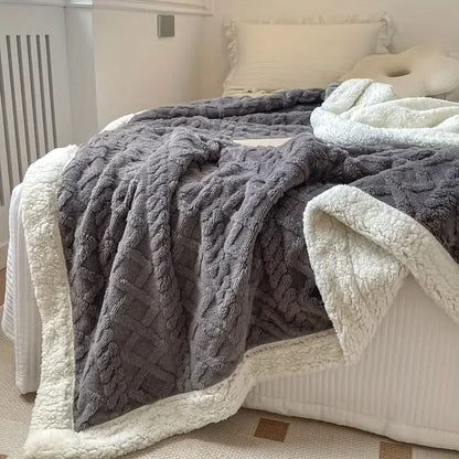 Pluizige Sherpa-fleece deken – zacht, warm en veelzijdig