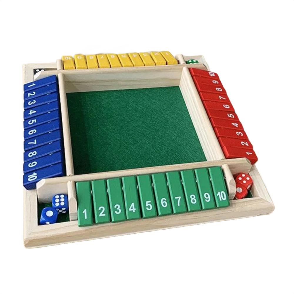 WoodBox™ – Houten Shut The Box Familiespel | Educatief Bordspel