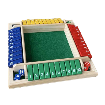 WoodBox™ – Houten Shut The Box Familiespel | Educatief Bordspel