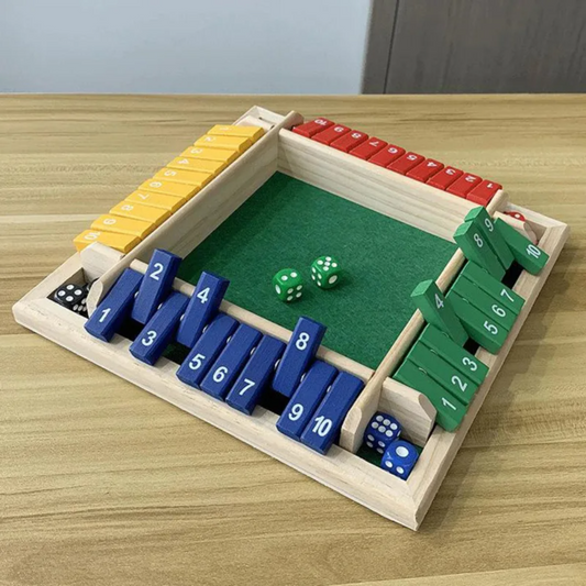 WoodBox™ – Leuk, interactief familiespel “Shut The Box” voor gezamenlijke speeltijd [50% Korting]