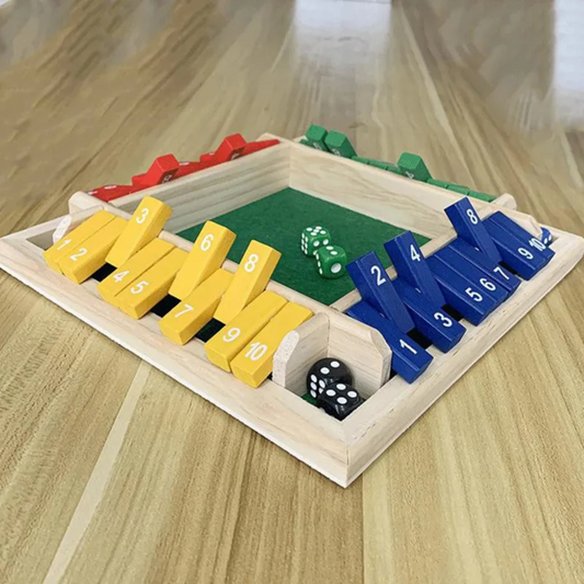 WoodBox™ – Leuk, interactief familiespel “Shut The Box” voor gezamenlijke speeltijd [50% Korting]