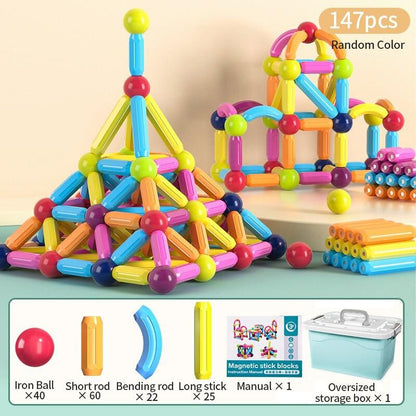 SuperBlock™ – Magnetisch Bouw- & Steekspel voor Kinderen (42 Stuks)
