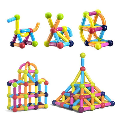 SuperBlock™ – Magnetisch Bouw- & Steekspel voor Kinderen (42 Stuks)
