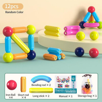 SuperBlock™ – Magnetisch Bouw- & Steekspel voor Kinderen (42 Stuks)