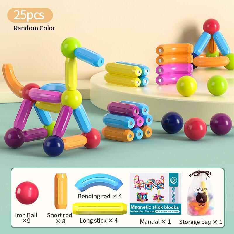 SuperBlock™ – Magnetisch Bouw- & Steekspel voor Kinderen (42 Stuks)