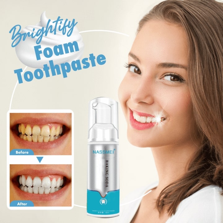 BrightFoam™ – Diepreinigende, verhelderende frisse schuimtandpasta [1 + 1 Gratis]