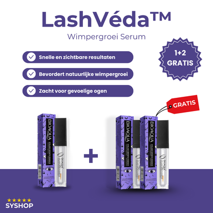LashVeda™ Wimperserum – Langere & Dichtere Wimpers | 1+1 Gratis
