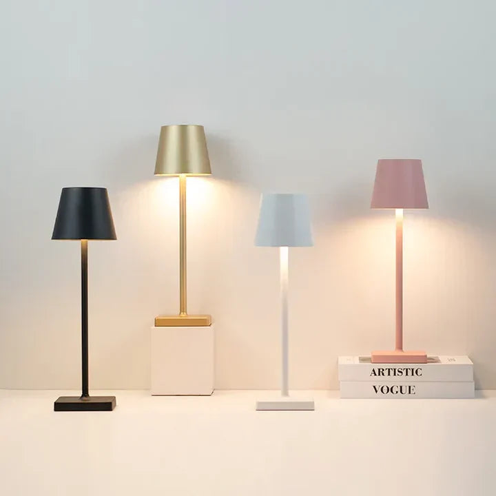 Draadloze LED-tafellamp met touch-dimmer en USB-C accu