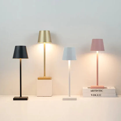 Draadloze LED-tafellamp met touch-dimmer en USB-C accu