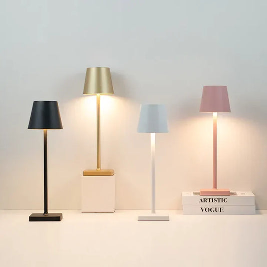 Draadloze LED-tafellamp met touch-dimmer en USB-C accu
