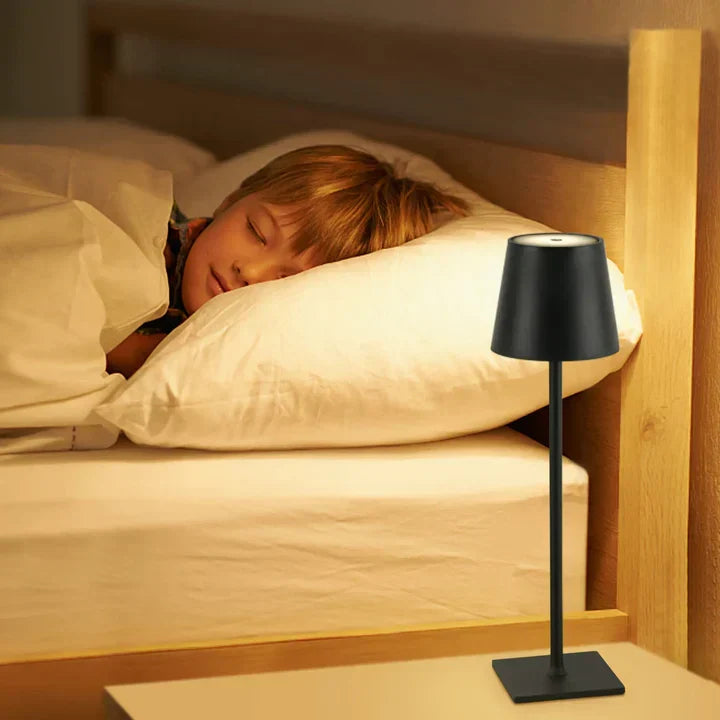 Draadloze LED-tafellamp met touch-dimmer en USB-C accu