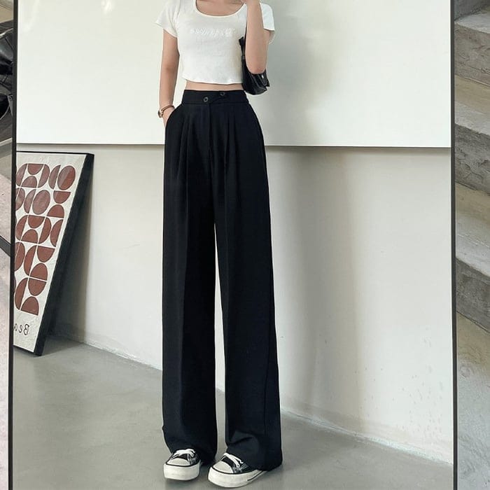 Katimy™ -  De ultieme broek met een hoge taille en wijde pijpen [50% Korting].