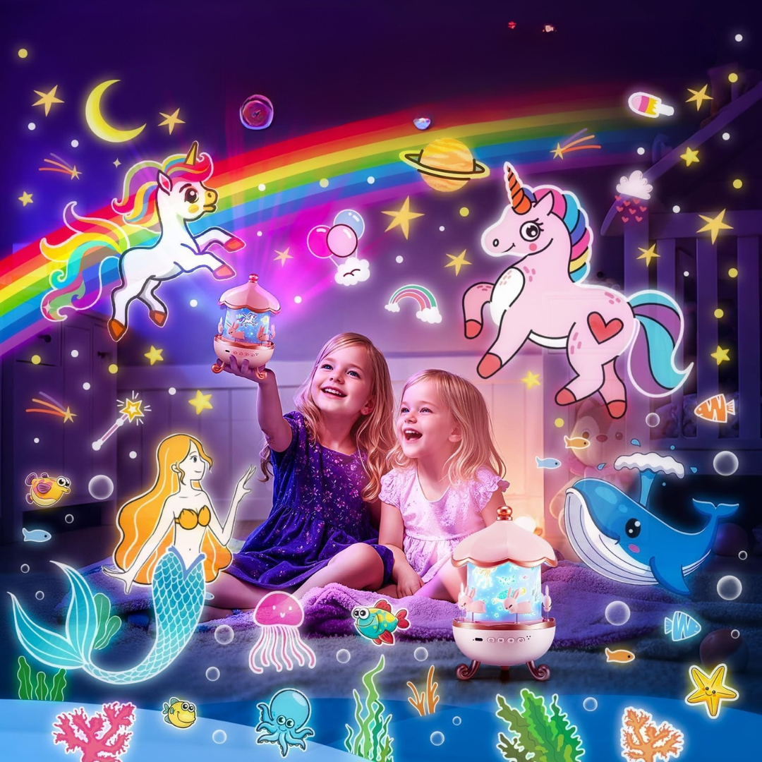 MagicGlow™ – Magische kinderprojector voor rustgevend nachtlampje en zoete dromen [50% Korting]
