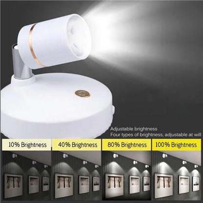 Draadloze LED-spot met dimmerfunctie en afstandsbediening