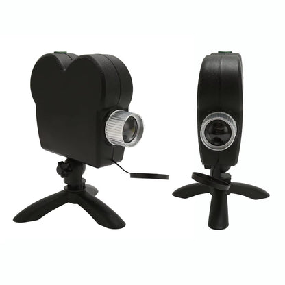 Halloween projector met 12 griezelvideos, statief en scherm