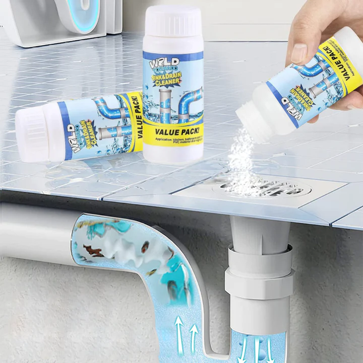 DrainFlow™ – Sterk afvoerreinigingspoeder, snel, betrouwbaar en grondig [50% Korting]