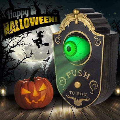 Elektronische Halloween deurbel met griezelig oog en geluidseffect