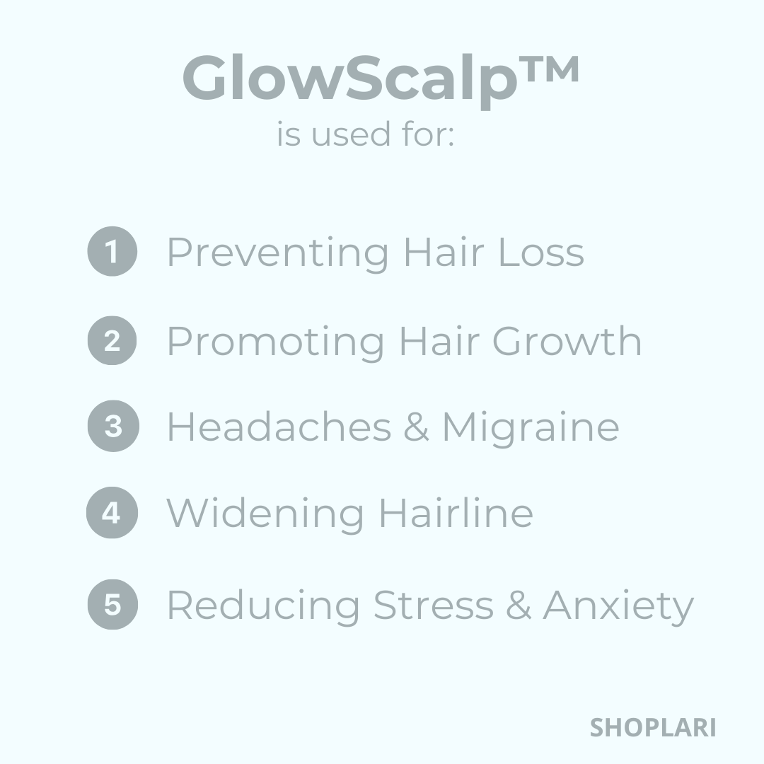 GlowScalp™ – Hoofdmassageborstel met Lichttherapie voor Haargroei & Gezonde Hoofdhuid