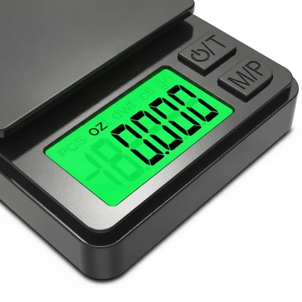 Digitale precisieweegschaal compact voor keuken, kruiden en reizen