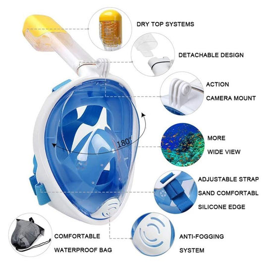 AquaDive™ – Snorkelmasker, anti-condens, waterdicht en met kristalhelder zicht [50% Korting]