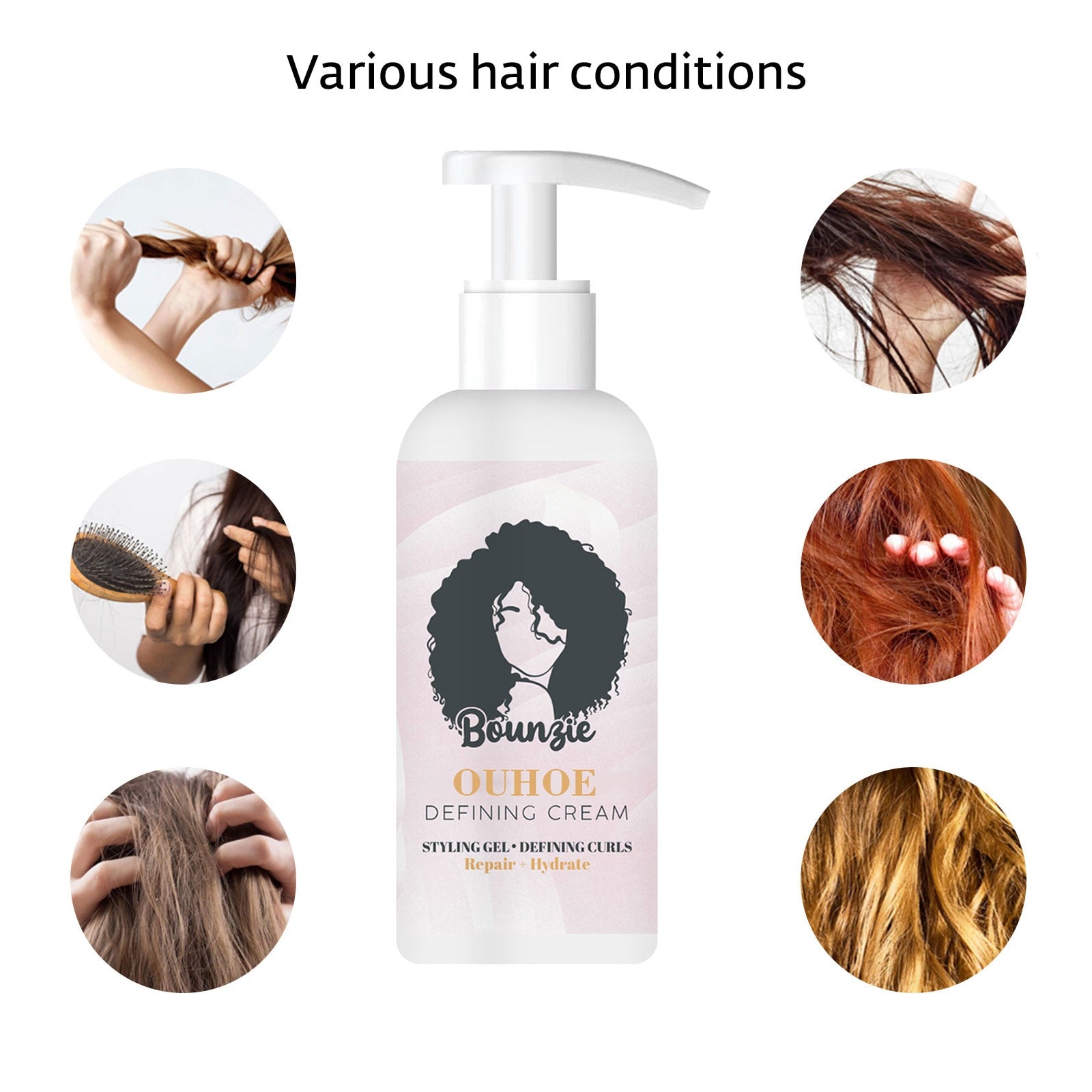 BouncyCurls™ – Verbeterd volume en soepele haarcrème [1 + 1 Gratis]