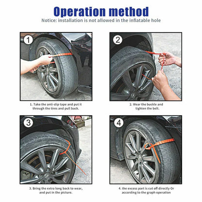 PerfectTire™ Antislip Sneeuwkettingen – Universele Autosneeuwketting