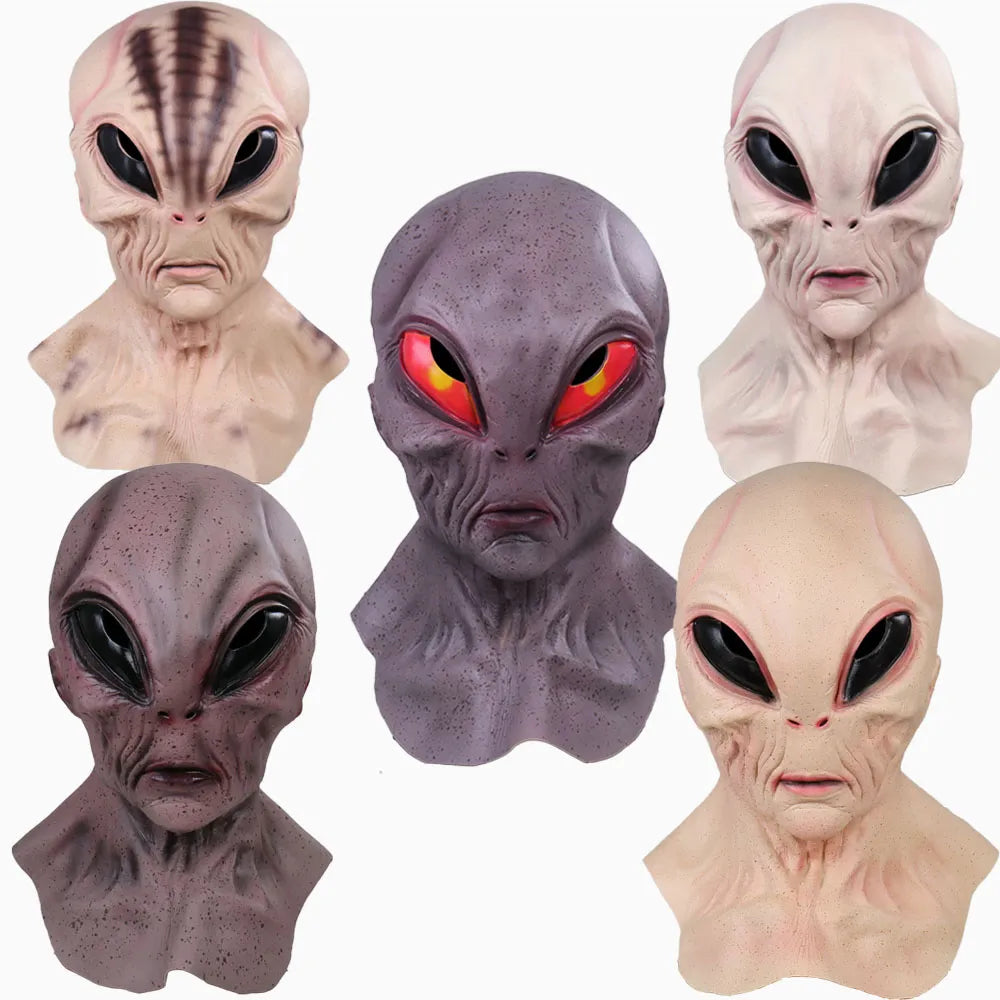 Alien masker van latex voor Halloween cosplay en horror kostuum
