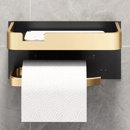 BathLine – Toiletpapierhouder met Plateau | Wandmontage Metaal