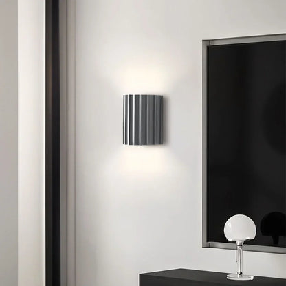 Geribbelde hars wandlamp in boho-stijl voor binnen