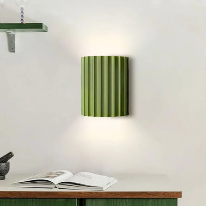 Geribbelde hars wandlamp in boho-stijl voor binnen