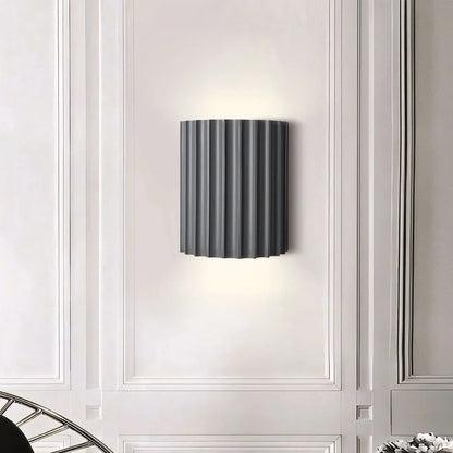 Geribbelde hars wandlamp in boho-stijl voor binnen