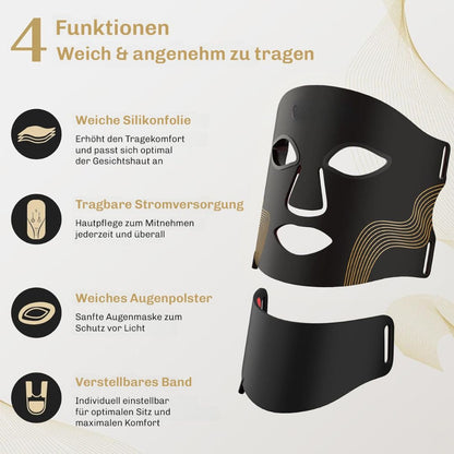 HautGlow™ LED Gezichtsmasker – Roodlicht Therapie voor Stralende Huid