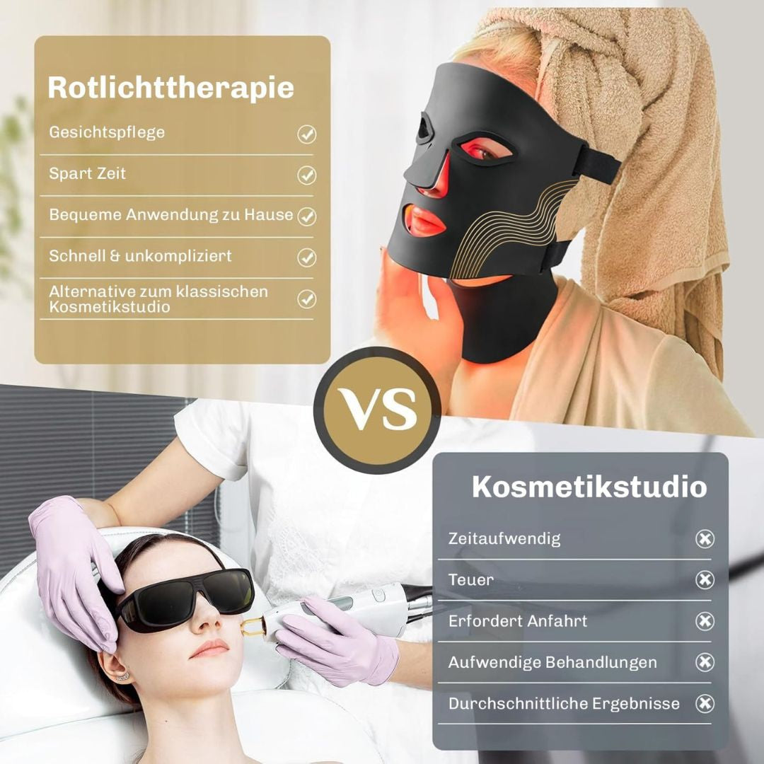 HautGlow™ LED Gezichtsmasker – Roodlicht Therapie voor Stralende Huid