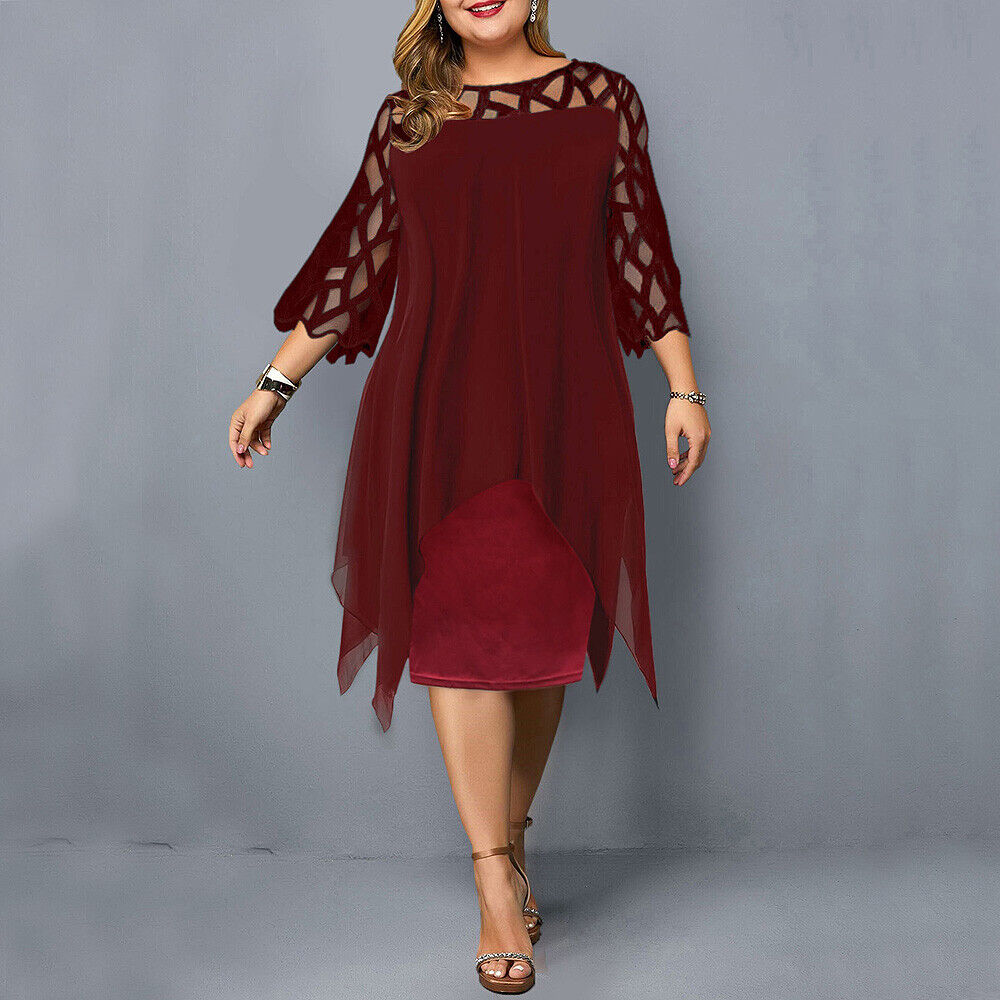 Lea™ – Dames midi-jurk met elegant kant [50% Korting]