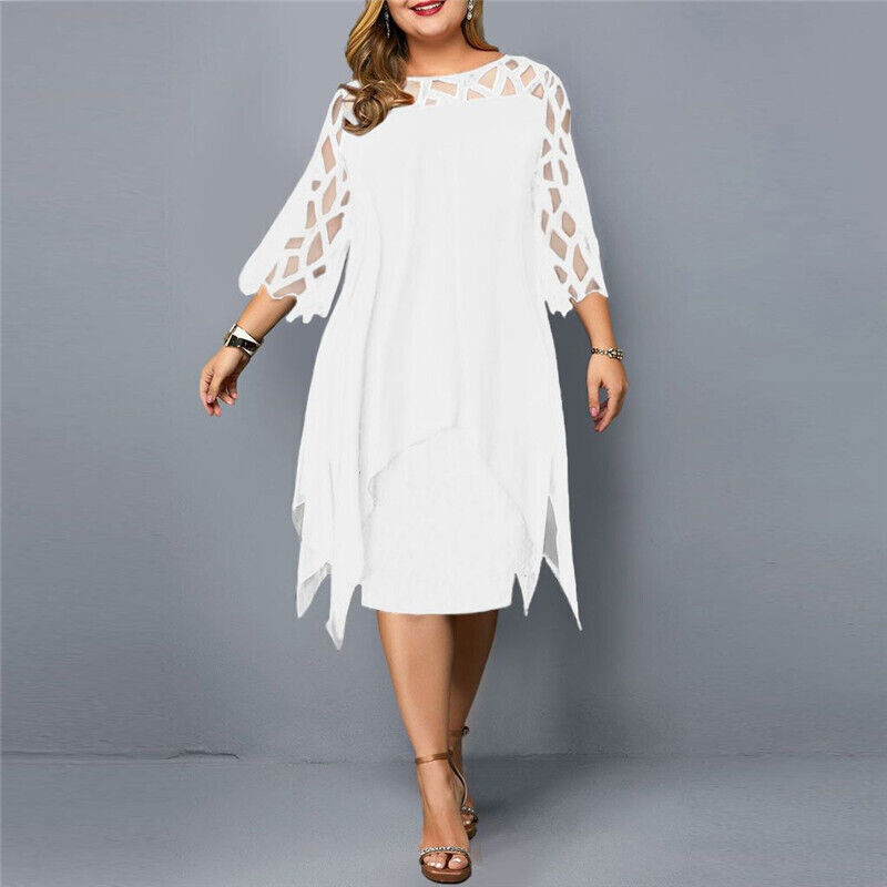 Lea™ – Dames midi-jurk met elegant kant [50% Korting]