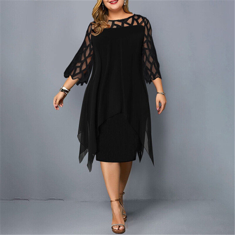 Lea™ – Dames midi-jurk met elegant kant [50% Korting]