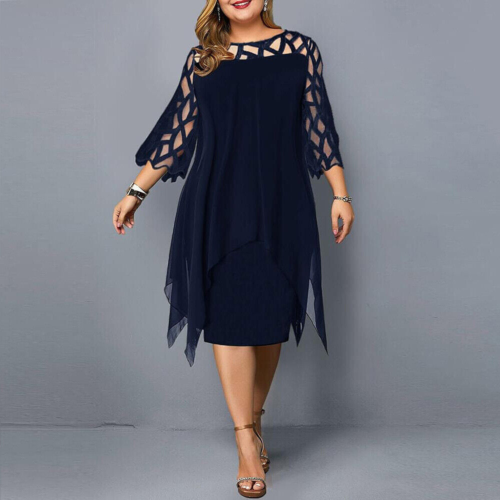 Lea™ – Dames midi-jurk met elegant kant [50% Korting]