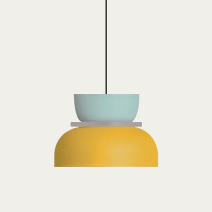 Noordse hanglamp met kleurblok-design voor moderne ruimtes