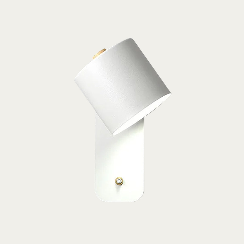 Zwenkbare cilindrische wandlamp met 180° rotatie voor leeslicht