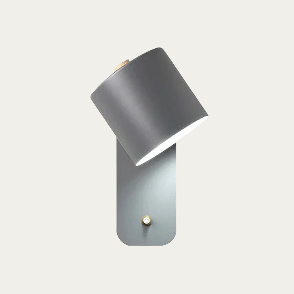 Zwenkbare cilindrische wandlamp met 180° rotatie voor leeslicht